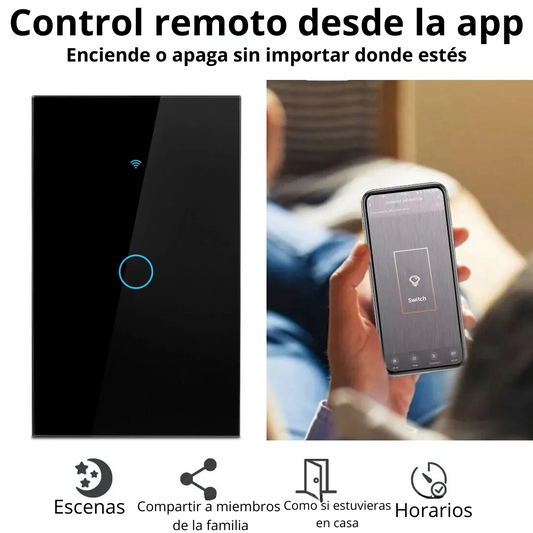 SmartSwitch™ ⚡ | Interruptor WiFi 1 Toque (Neutro Opcional) Casa Inteligente